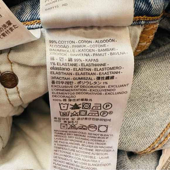 Levi’s 501 skinny jeans distressed light wash - Picture 6 of 7